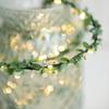 2/3/5/10M Leaf Garland Batteriebetriebene Kupfer LED Fairy String Lights Home Decor