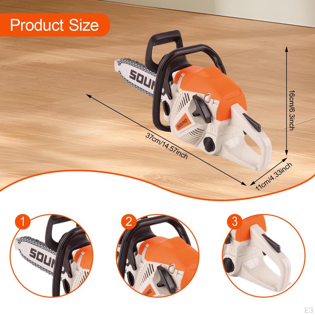 Toy Chainsaw for Kids Realistic Educational Electric Play Set