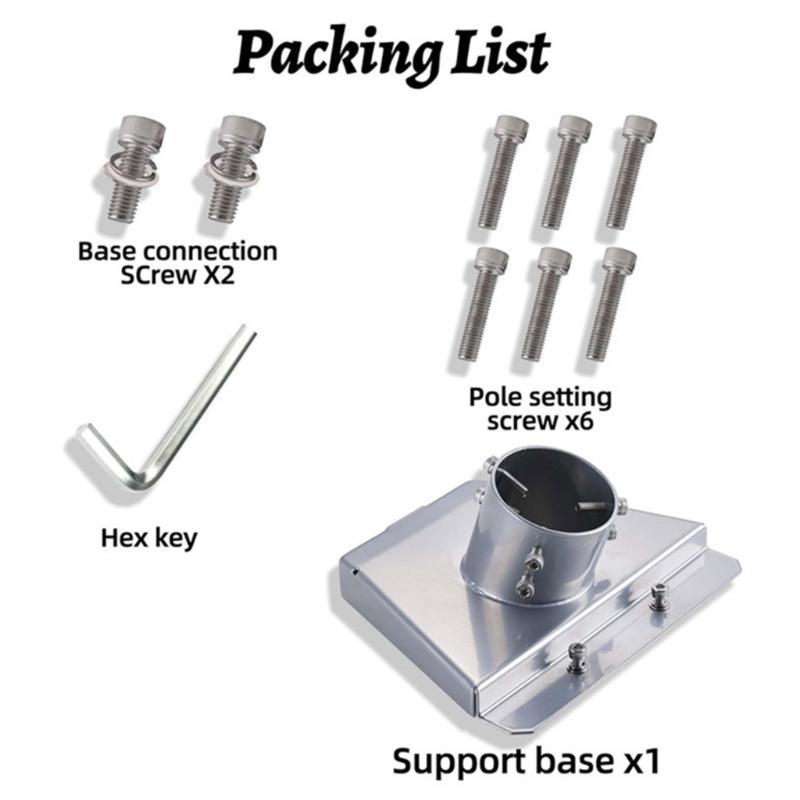 Satellite Dish Mount Plate for Satellite Gen3 Standard Dishes, Stainless Steel Roof Adapter Weather Resistant Stainless