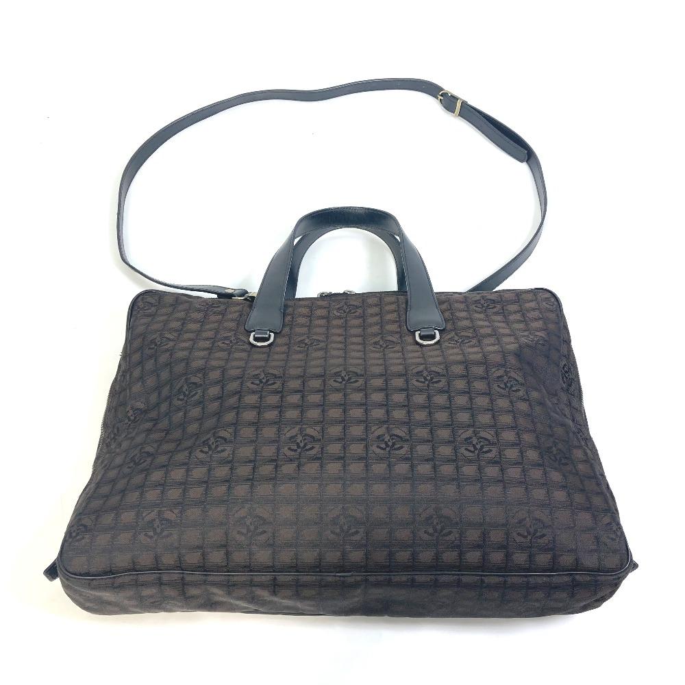 CHANEL New travel line Hand Bag Shoulder Bag 2WAY bag Business bag Brown