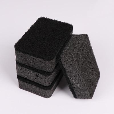 5/10PCS Black Seaweed Sponge Wipe Cleaning Sponge Block For Kitchen Non Greasy Dishwashing, Versatile Wiping