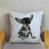 Cute Mini Chihuahua Dog Printed Cushion Cover Pillow Case Hugging Pillow Case Sofa Home Decor Pillow Case