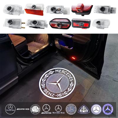 2pcs LED Welcome Lamp Car Door Light Logo Laser Projector Lighting Emblem For Mercedes Benz W204 W221 W222 W203 W168 W245 W164