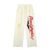 Roughplay Streetwear Pants Mens Loose Fit Distressed Washed Drawstring Trousers