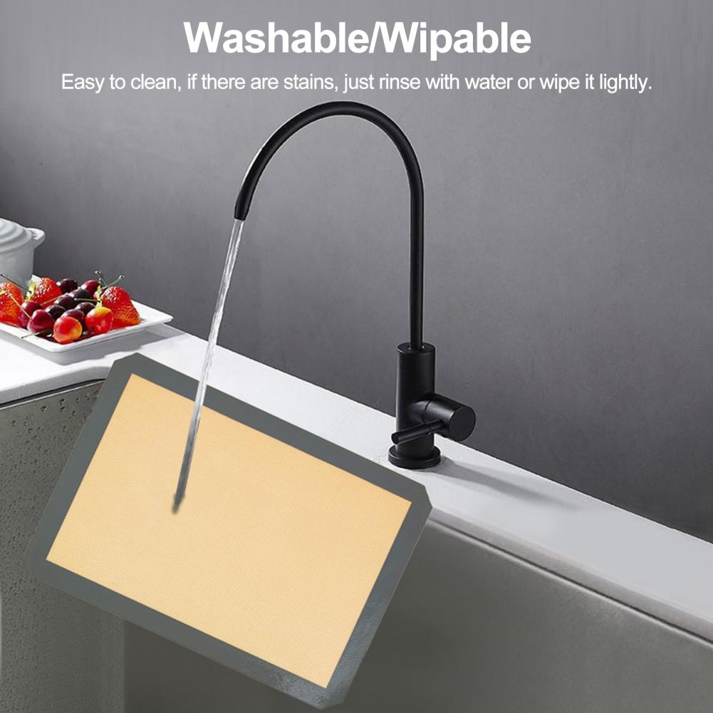 42cm Silicone Baking Mat Non-Stick Reusable Baking Sheet For Oven Food-Grade Silicone Mats For Baking Cookies Macarons Bread