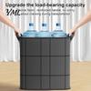 Reinforced Handle Storage Totes 3PCS Foldable Quilt Bins with Handles, Large Capacity Non-woven Fabric Clothing Bags Organizers, Space Saving Packing