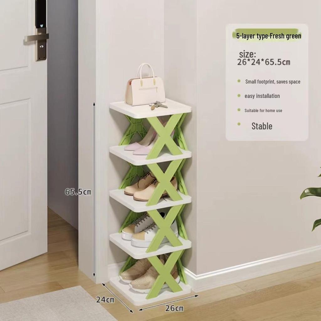 Space-Saving Dustproof Folding Shoe Rack for Narrow Entryways, Offices, or Dorms