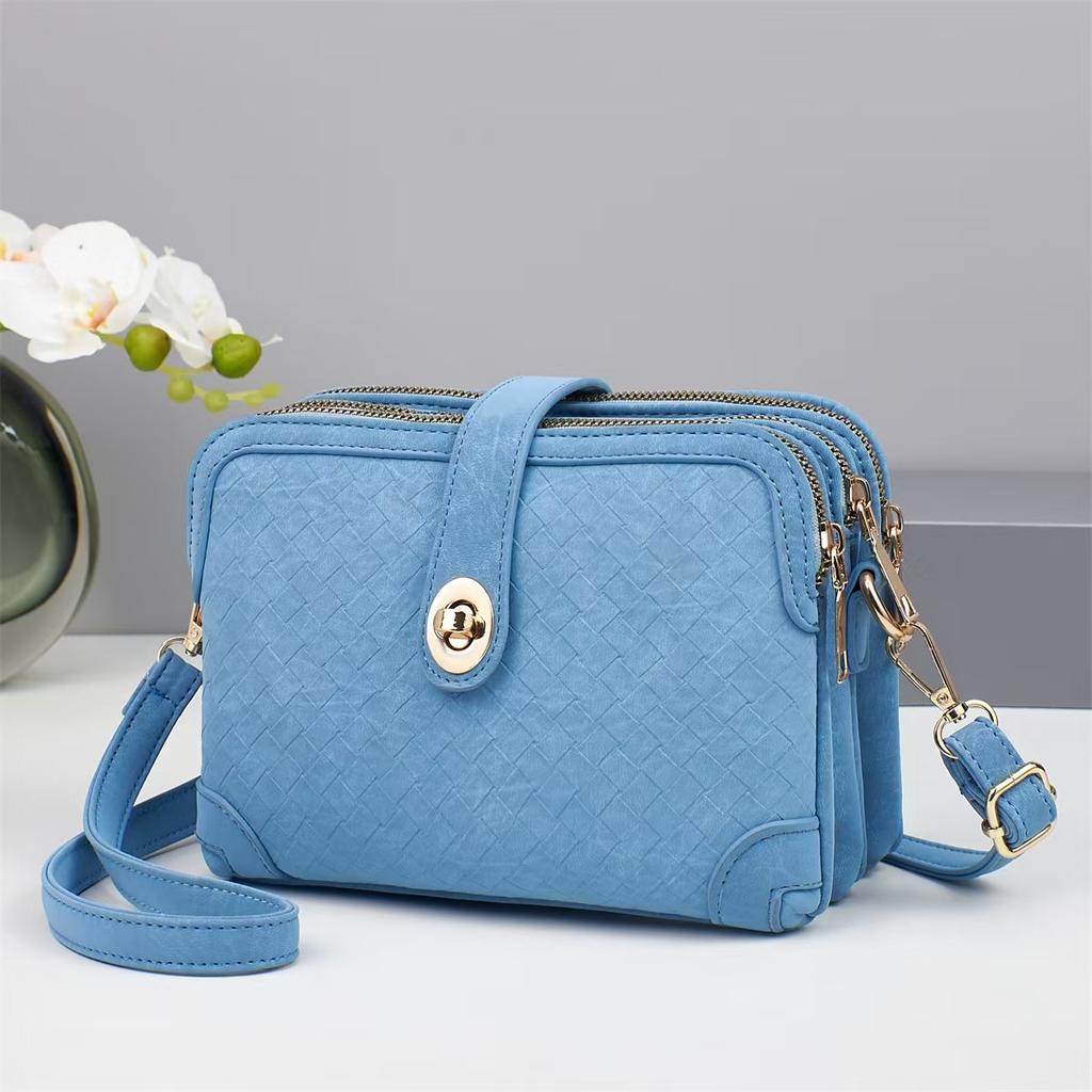 Nowa Modna Torebka z Delikatnym Zapachem Makaronik Casualowa Diamentowa Torba na Ramię Wielowarstwowa o Dużej Pojemności Torba Listonoszka