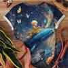 Women's T-shirt Casual Fashionable And Comfortable Deep Blue Short Sleeve