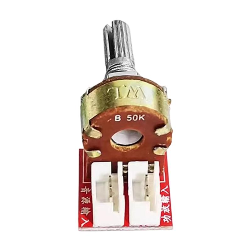 

Double Gang Potentiometer Sound Control Module B10K/B50K/B100K For Auditory DIY Projects Stereo Adjustment Board