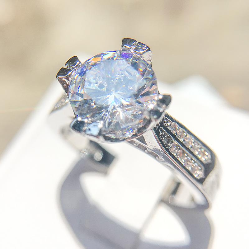 Ring With Diamond Zircon Women S Fashion Trend Ring Ring Jewelry no. 10