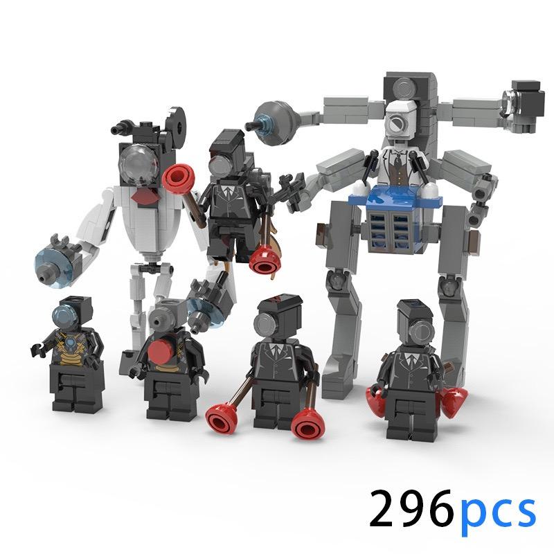 MOC Skibidi Toilet Actionfiguren Bausteine Set Für Kinder Titan TVMan Spider Konstruktion Jungen Spielzeug Weihnachtsgeschenke