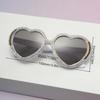 Female Heart-shaped Diamond-encrusted Sunglasses Outdoor Shades Classic and Romantic Party Glasses Gift