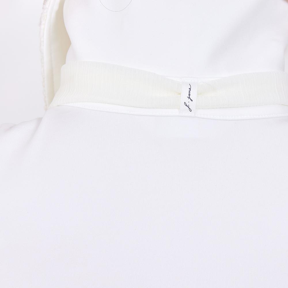 J.JANE Tweed Scarf T-Shirt (White)