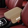 1 Stück Leder Auto Mittelkonsole Auto Armlehnenkissen mit Stauraum Autostyling Für Jeep Renegade Wrangler Grand Cherokee Compass Patriot Commander Willys