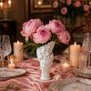Flower Vase Decoration 2Pcs Floral Sculpture Vase Modern Artistic Holder with Matte Finish