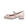 2025 new Mary Jane women's shoes late evening wind national style word with square head thick heel elegant versatile wedding shoes