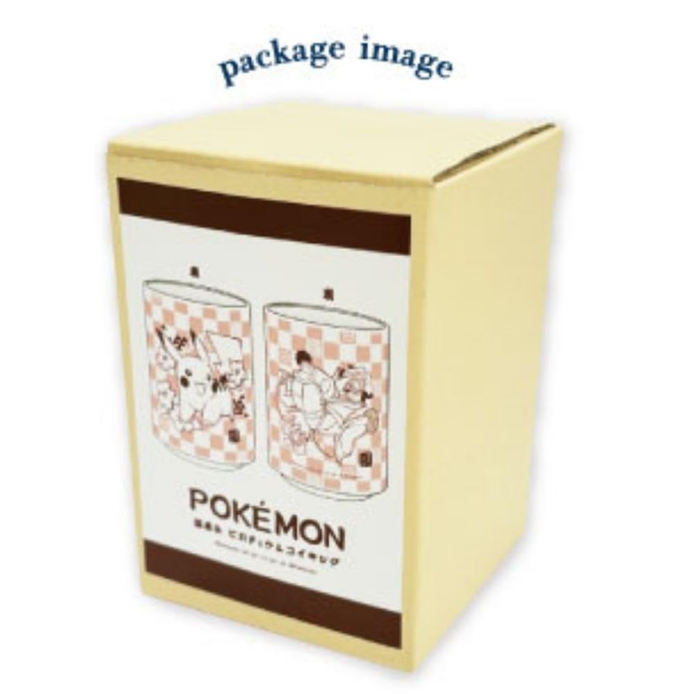 Marimo Craft Japanese Pattern Pikachu x Pokémon Teacup, & Magikarp, Approx. 70 H100mm, PKM-919