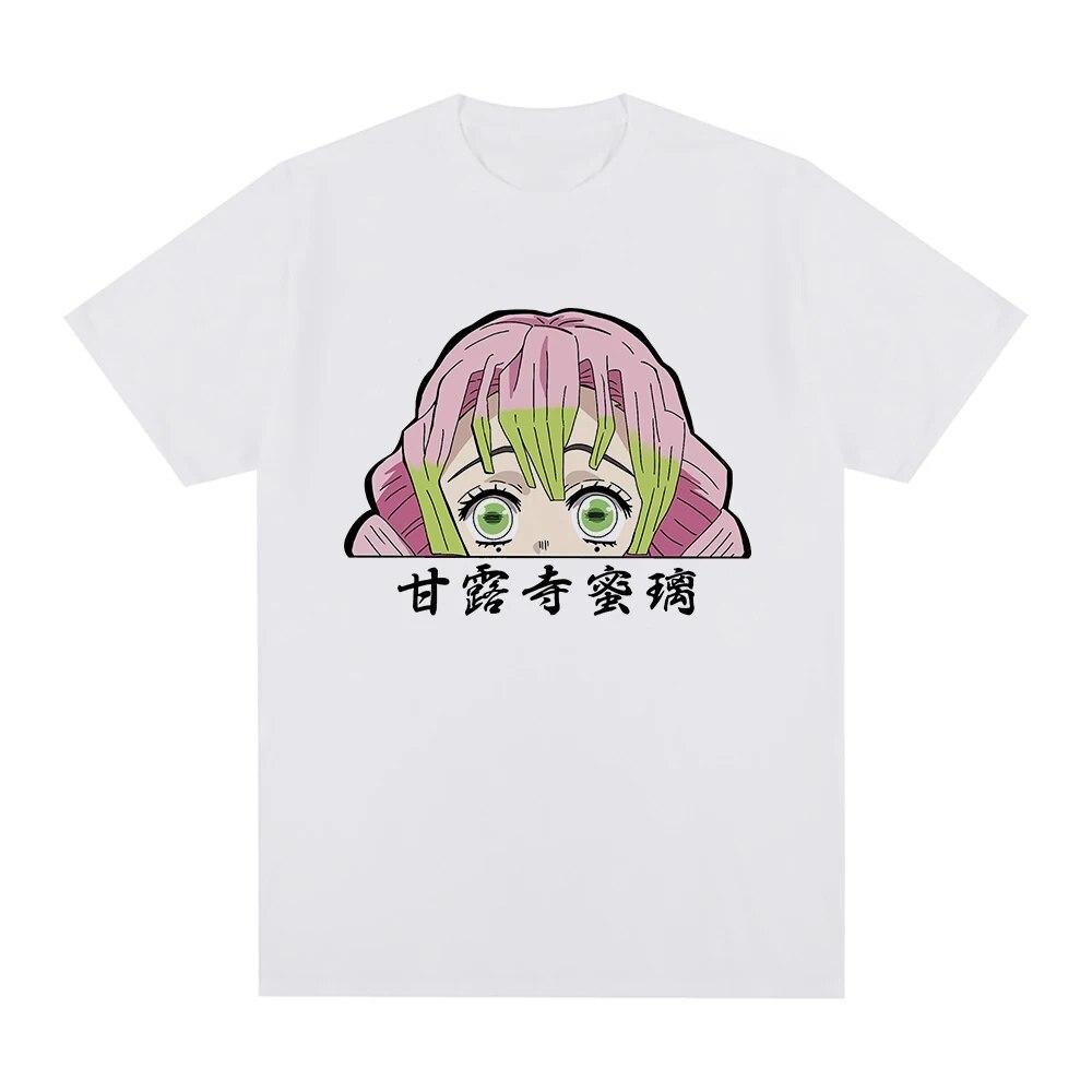 Demon Slayer Kimetsu No Yaiba Swordsmith Village T Shirt Unisex Aesthetic Graphic Mitsuri Tshirt Unisex Anime Unisexga Sand Cotton Tee