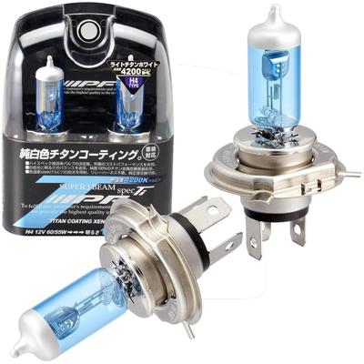 Faros IPF SpecTi J51T, Lámpara Antiniebla, Halógeno para Coches, H4, 4200K, Blanco Titanio, Para