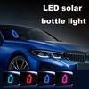 Lumină Auto Formă Sticlă Solară Semn de Siguranță Copil în Mașină Lampă Atmosferă Neon Wireless pentru Geam Triunghiular Suport cu Ventuză Lumină Decorativă LED Unic