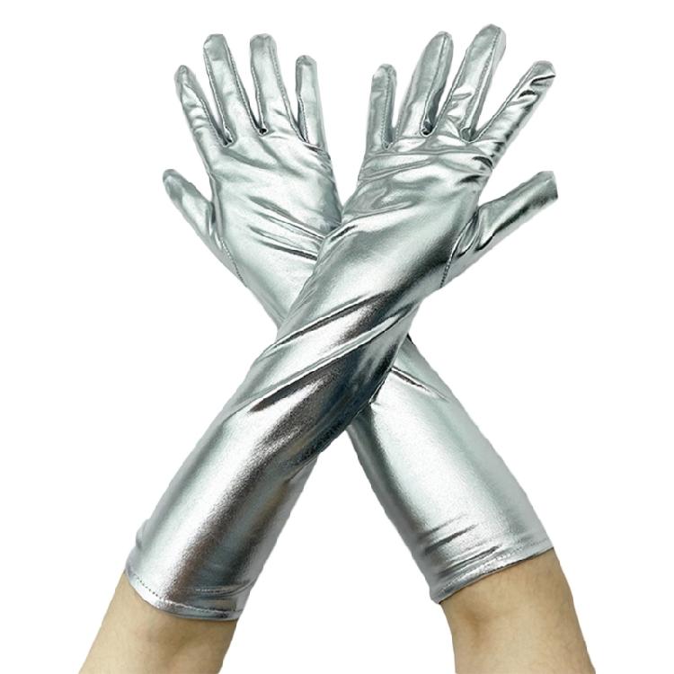 Long Punk Gloves Long Faux Leather Gloves Women Pole Dance Gloves Dance Gloves