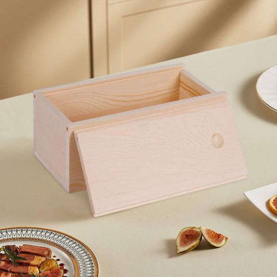 Natural Wood Storage Box Drawer Lid Design Handmade Versatile And Durable Organizer Delicate Texture Storage Solution