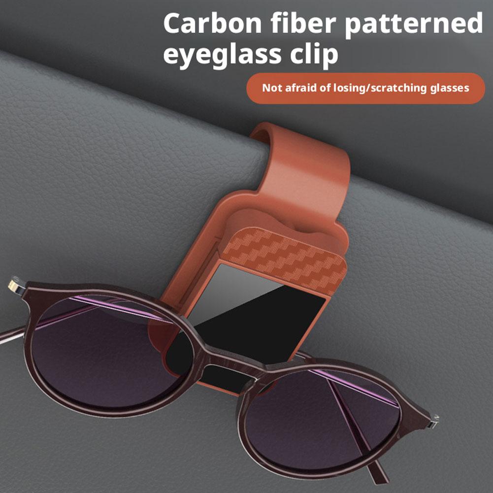 1pcs Universal Car Sun Visor Eyeglass Hanger Clip Auto Holder Car Decoration Glasses Storage Interior Accessories J0J5