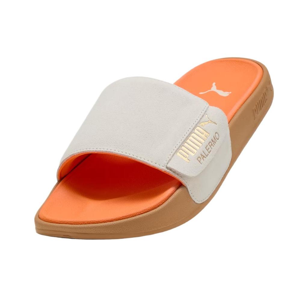 Puma Leadcat 2.0 Sandalias de Diapositiva Cómodas Moda Versátiles Casual Calzado Unisex Blanco Naranja 399041-05
