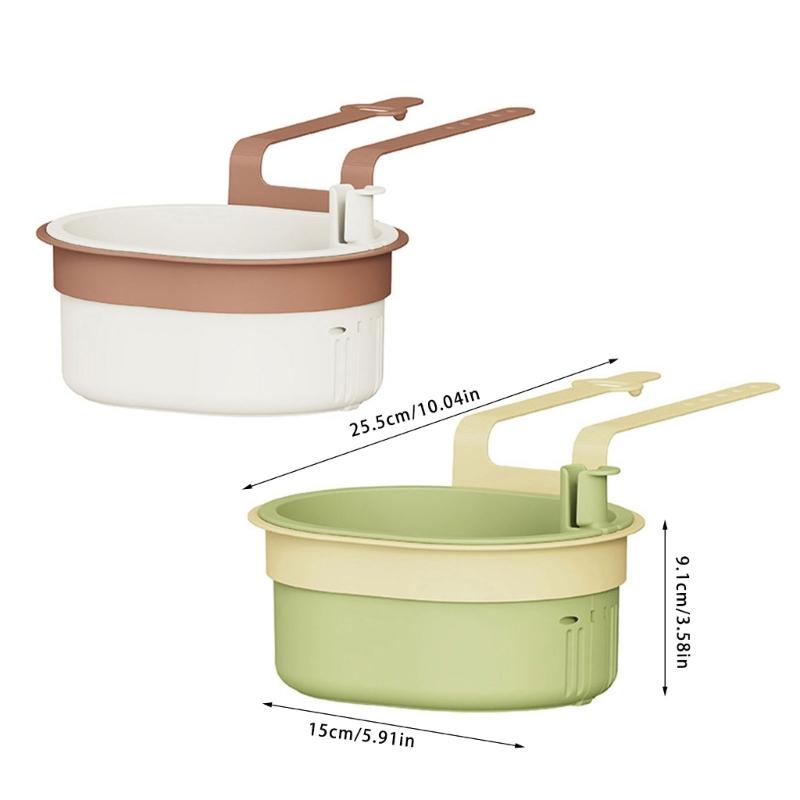 Solid Plastic Over Sink Dish Drying Rack Water Draining water Basket For Dishwashing Tools Organization And Vertical Storage
