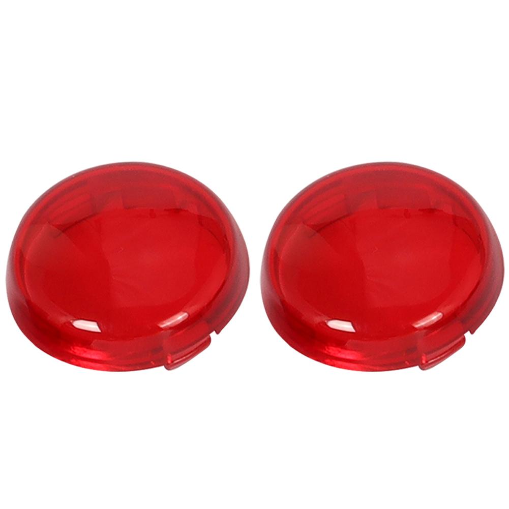 

2Pcs Motorcycle Indicator Turn Signal Light Lens Cover Caps красный