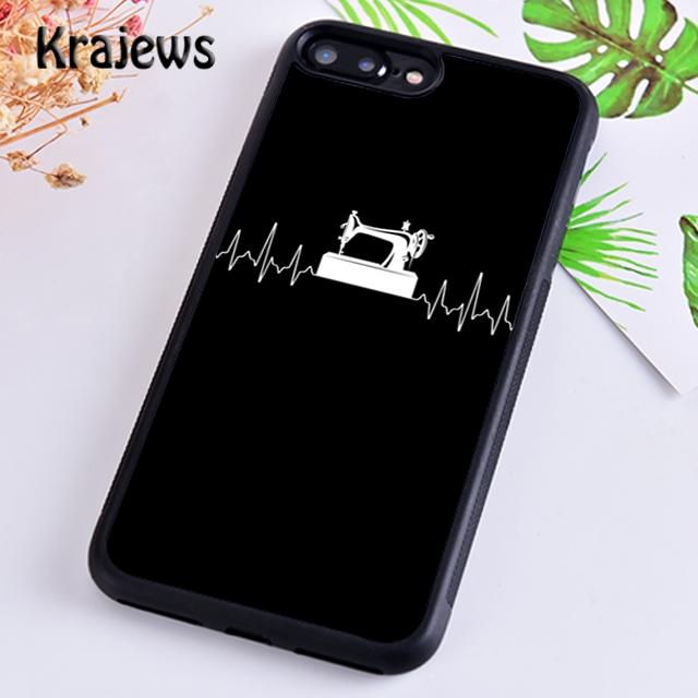 Krajews Sewing Heartbeat Soft Phone Case Cover For IPhone 18 17 Air 16 15 14 plus 11 12 13 pro max Plus coque Shell Fundas