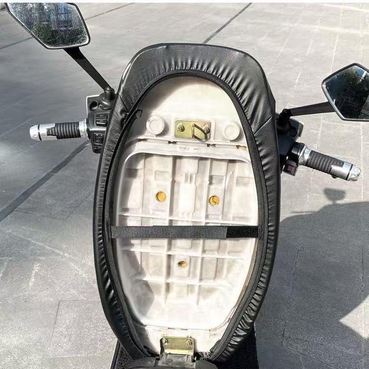 Waterproof Leather Seat Cover for Electric Vehicles, Bicycles, Scooters, and Motorcycles