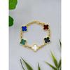 Classic Thickened Four-leaf Clover Five-flower Bracelet - Luxury High-end Women's Bracelet