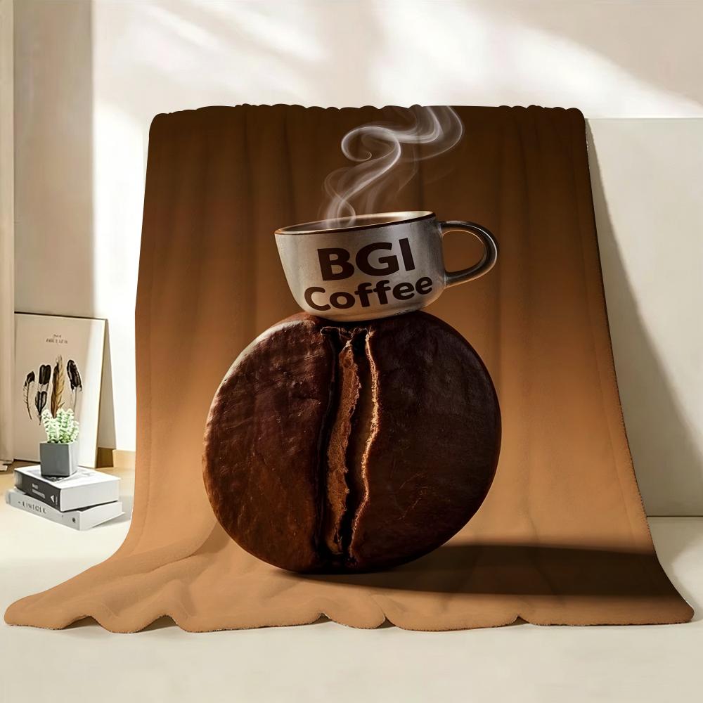 Poster C Creative C Coffee P Poster Throw Flannel Throw Blanket Suitable for Sofa Living Room Bedroom