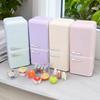 LED Light Dollhouse Refrigerator Toy 1/12 Scale Realistic Mini Kitchen Accessory for Kids Adults Collectible Pretend Play Hobby