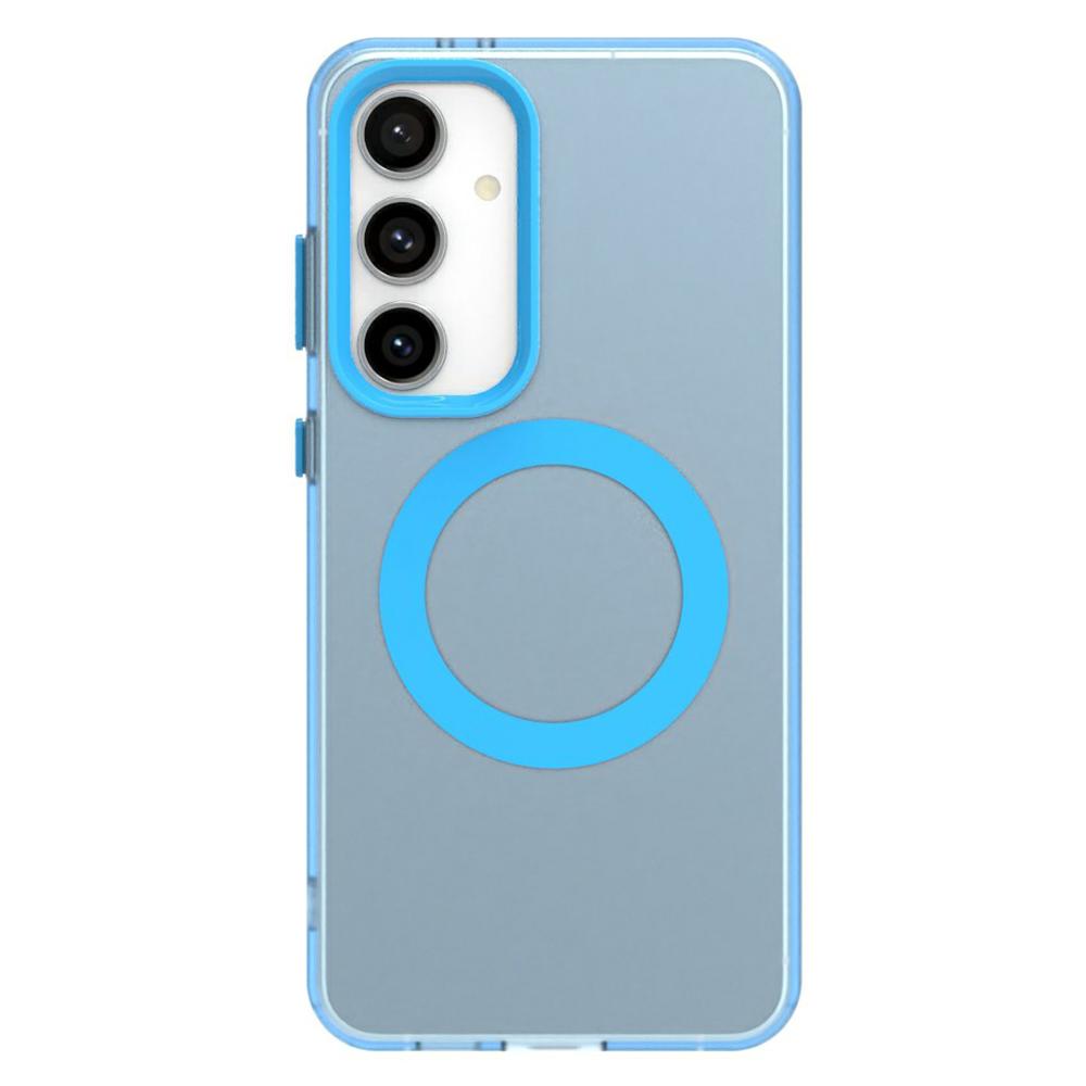 Candy Series For Samsung Galaxy S24 FE Case Compatible with MagSafe PC+TPU+PET Anti-Drop Phone Cover