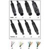 0.5m 1m 2m 8 pin core Male to Female Cord Car Rear View vehicle DVR Camera Reverse connector extend Cable cord HD Monitor Wire V