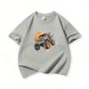 Kids Cotton T Shirt Bright Splash Offroad Vehicle Print Crew Neck Short Sleeve Tee Casual Breathable Boys Girls Summer Tops