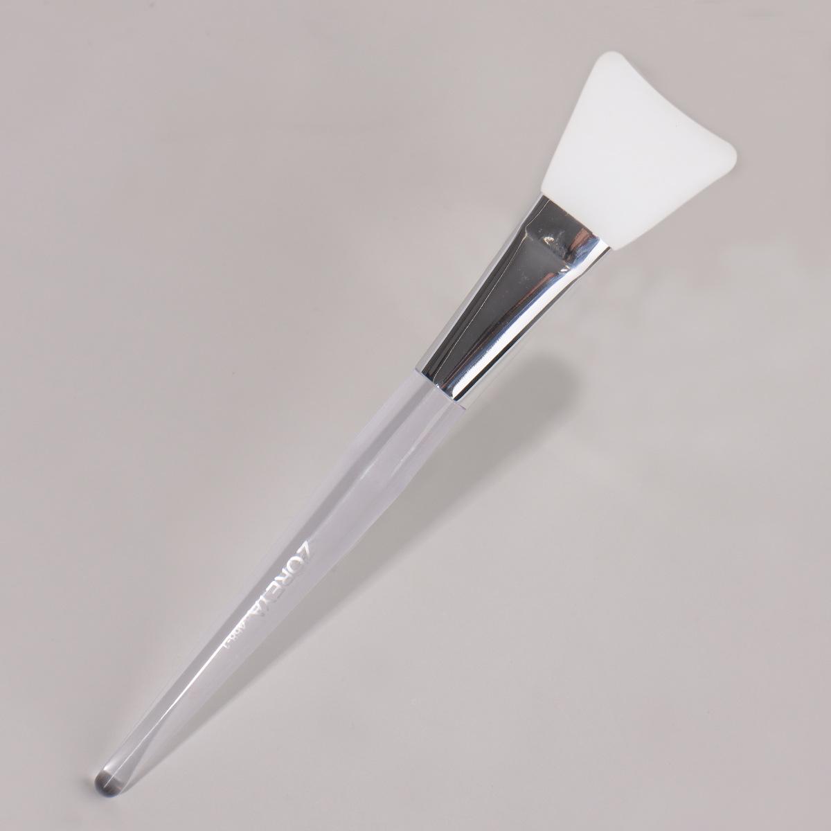 

Silicone Mask Brush Transparent Handle Soft Oblique Head Mask Tool Makeup Brush Cosmetic Material Portable silicone mask brush*5pcs