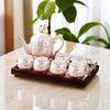 Handun Rising Sun Ceramic Tea Set with Square Tray