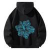Unisex American Graffiti Print Hooded Sweatshirt
