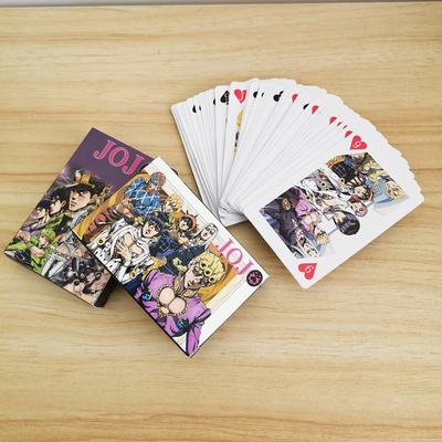 Cantao Anime Cartoon JoJos Bizarre Adventure Cosplay Board Game Cards Hardcover Poker Toy Gift With Box