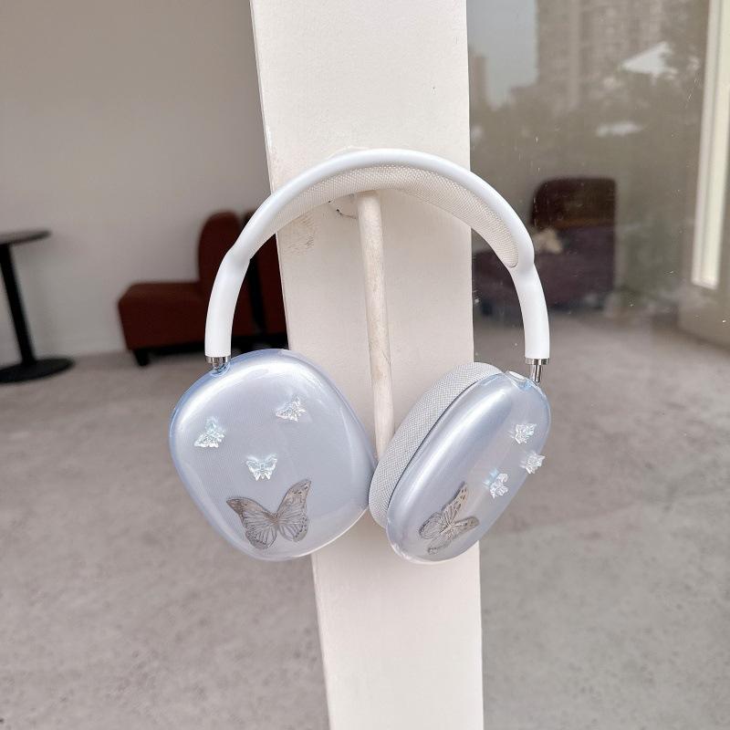 Electroplating butterfly for apple AirPods max protective case headset protective case AirPods simple