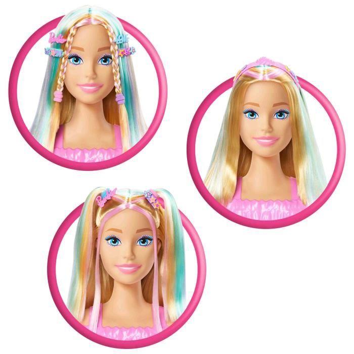 Barbie-Tête À Coiffer Color Reveal-Chevelure Blonde Et Accessoires - 3 Ans+- JFG81