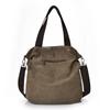 Large Capacity Women's Casual Canvas Handbag with Multi-Compartments: European & American Style, Crossbody & Shoulder Options