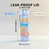 1PC On My Mom's Last Nerve Text Print 750ml Color Plastic Sports Water Bottle Leakproof Flip Straw Lid Suitable for Sports Office Home Use