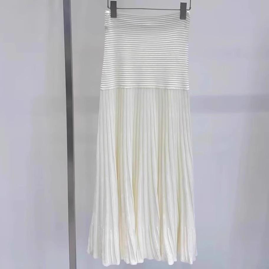 

2025 Autumn/Winter Soft Milky Yellow Fishtail Knit Skirt - Thickened Mid-Length Women s Skirt One Size (80-130 cm) кремовый/белый