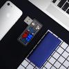 L-Type 3 In 1 Three Position LCD Digital USB Current And Voltage Measuring Instrument With Red Blue Dual Display Black Casing