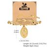 Vnox Rosary Bracelet with Easter Card, Gold Sliver Color Stainless Steel Religious Cross Virgin Mary Prayer Bracelets for Women